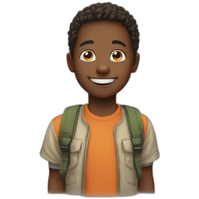kid, happy, outdoor emoji