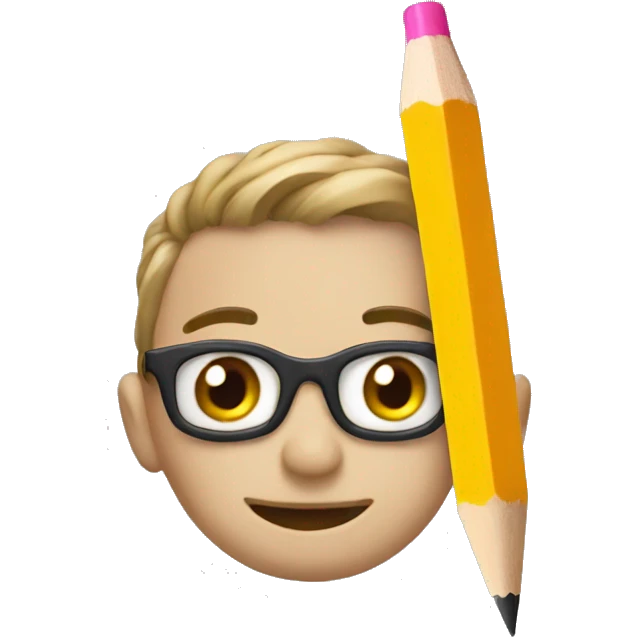pencil on holiday emoji