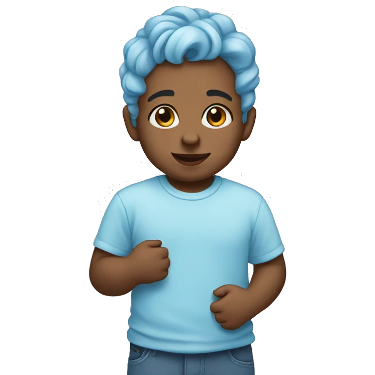 baby blue love emoji