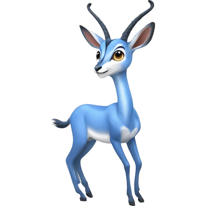 Gazelle bleu emoji