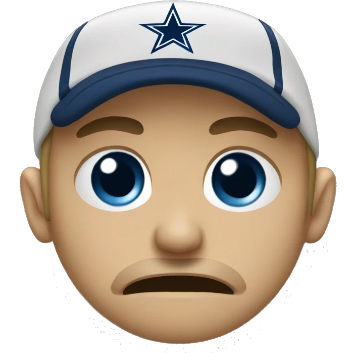 Crying Dallas cowboy fan  emoji