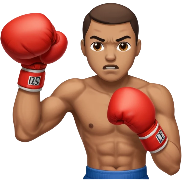 one boxer dodging a punch emoji