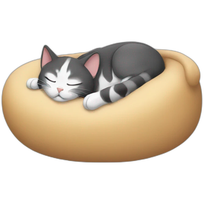 a cat slepping emoji