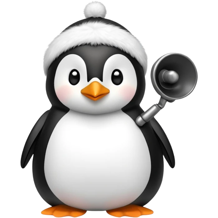 Ringing bells with penguin emoji