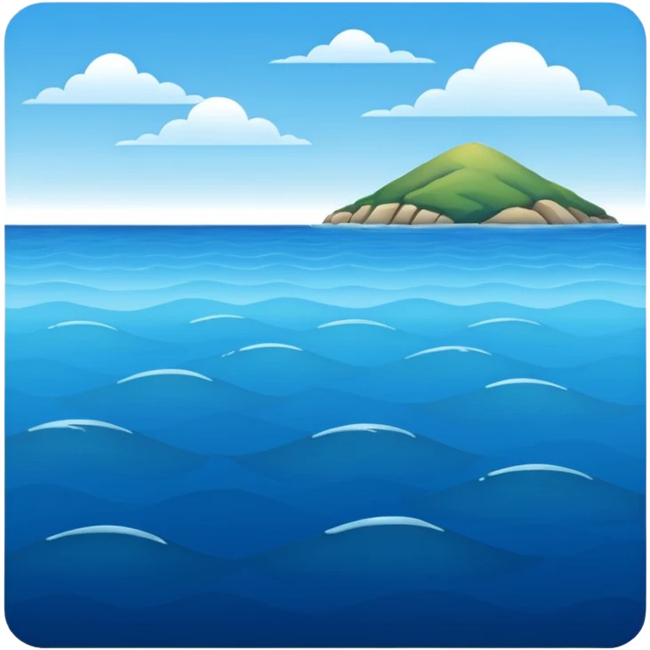 horizontal sea emoji