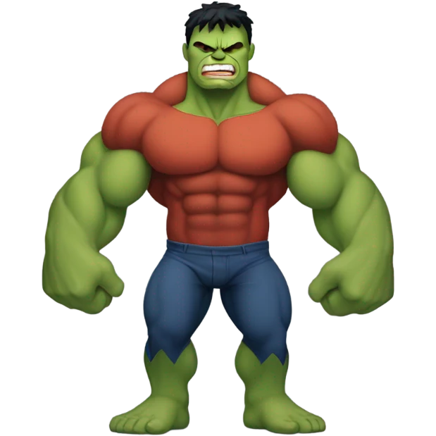 Hulk but red emoji