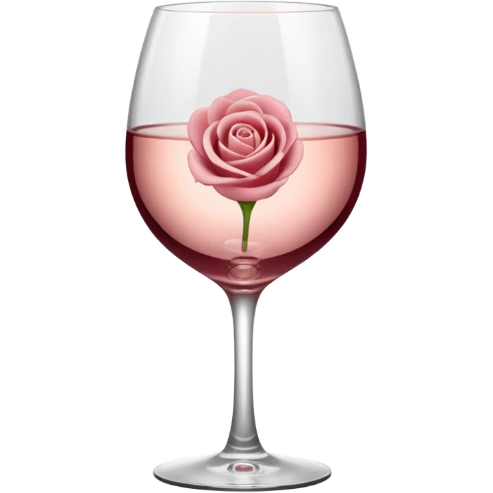 Rose wine emoji