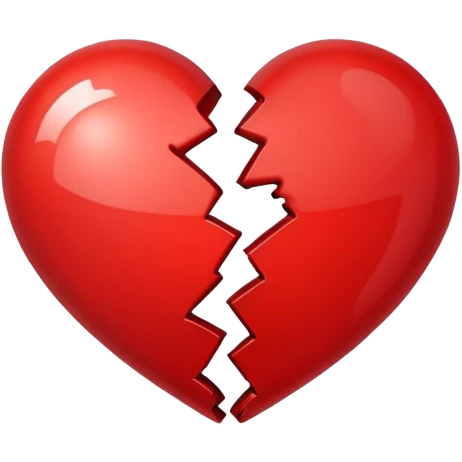 outlined broken heart icon emoji