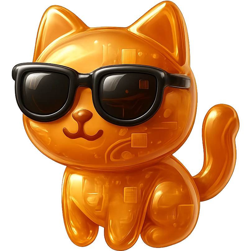 Cat wearing sunglasses emoji
