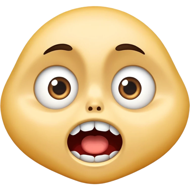 Cartoonish Jaw-Drop emoji