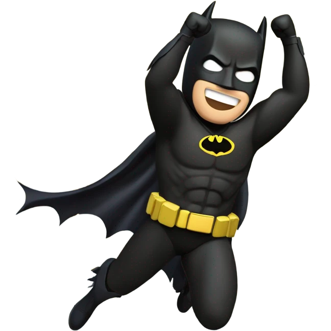 Batman celebrates  emoji