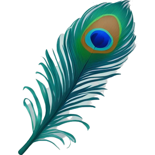 peacock feather emoji