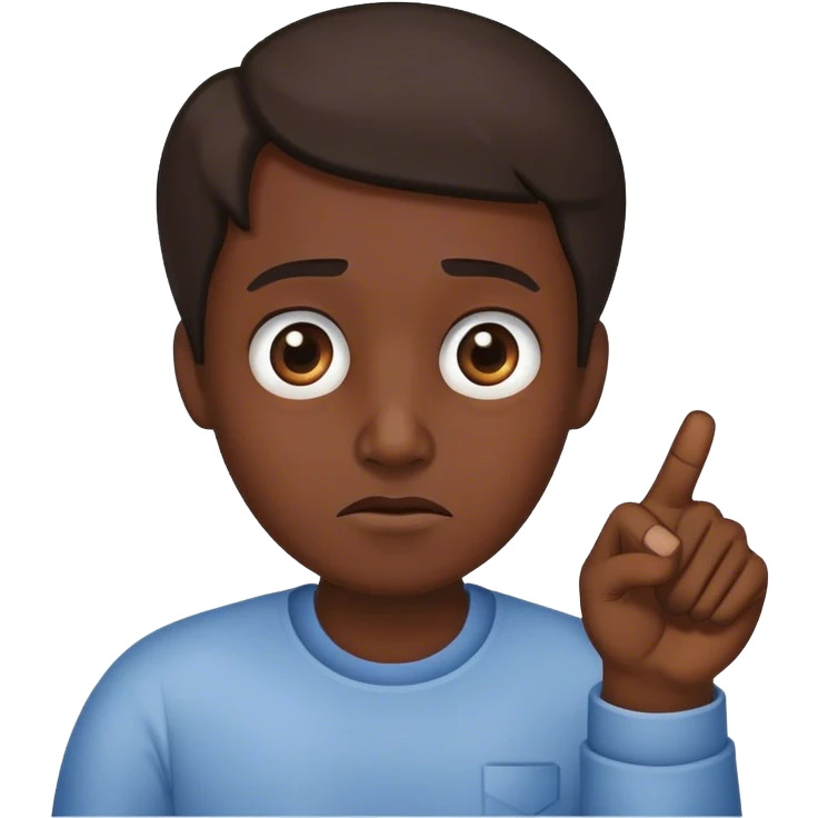Confused face with thumb pointing down  emoji