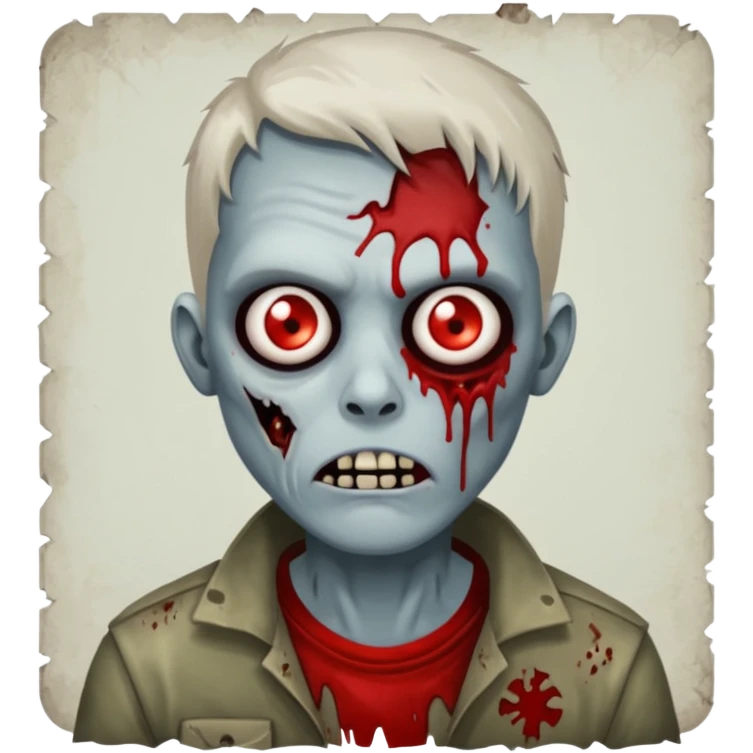 non caring zombie emoji
