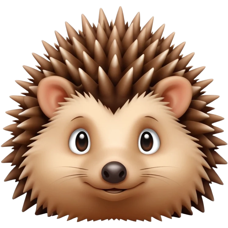 Small cute hedgehog  emoji