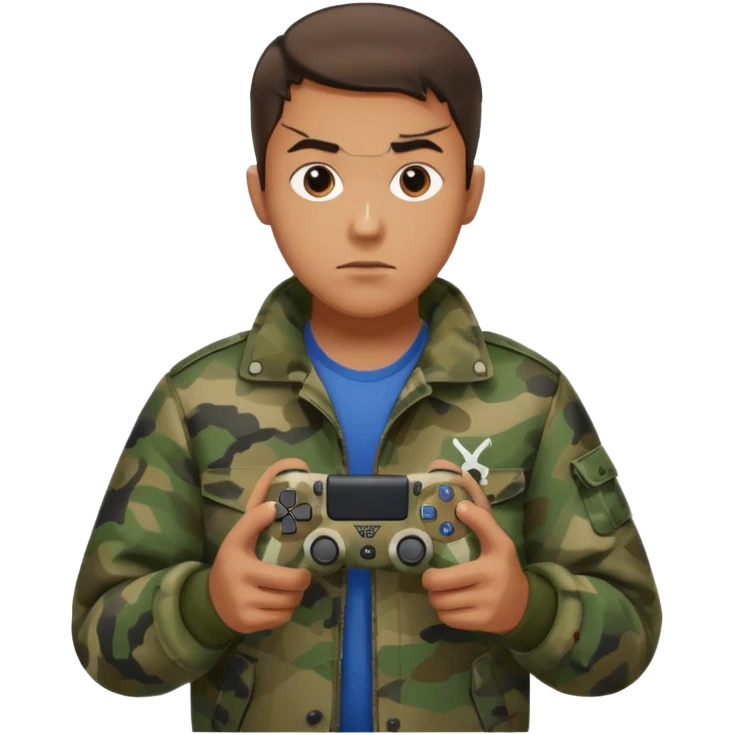  homme-avec-manette-ps4-camouflage (not human) emoji