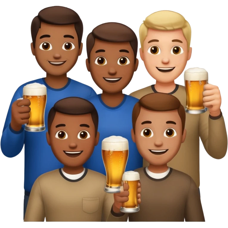 Männer mit Bier emoji