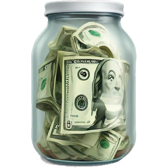 a jar of money emoji