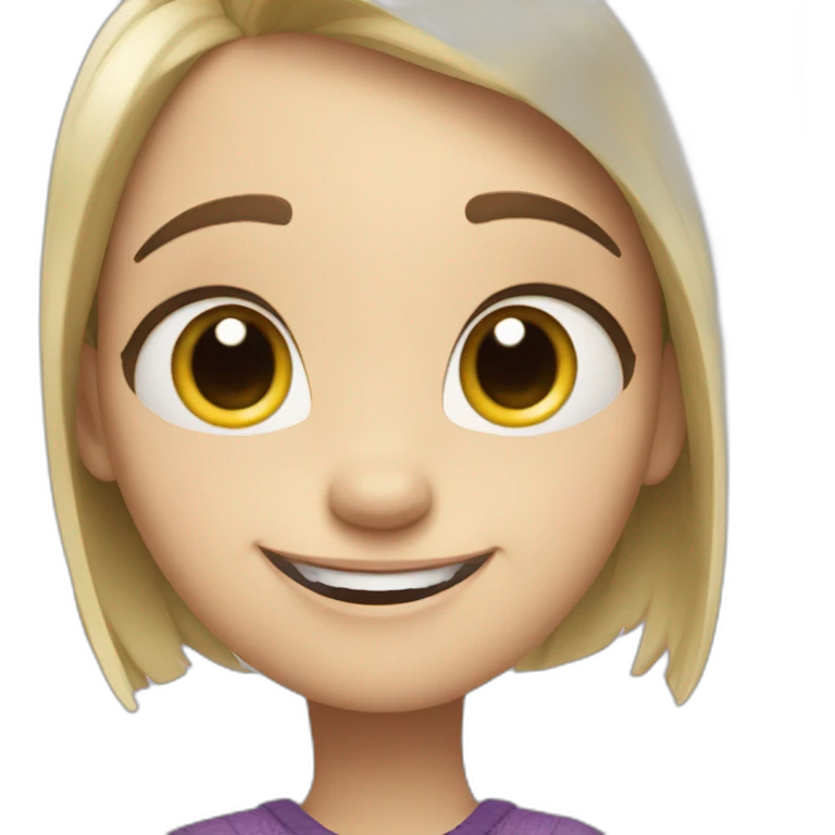 character Joy from cartoon "Inside Out" emoji