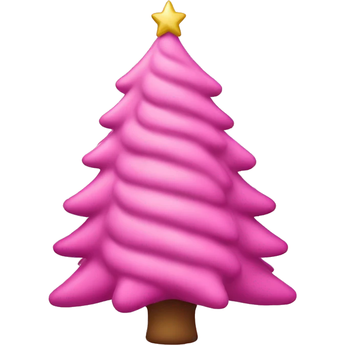 pink christmas tree emoji