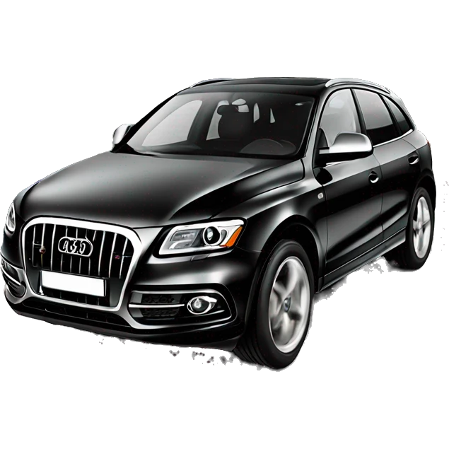 Schwarzer Audi Q5 mit schleife emoji