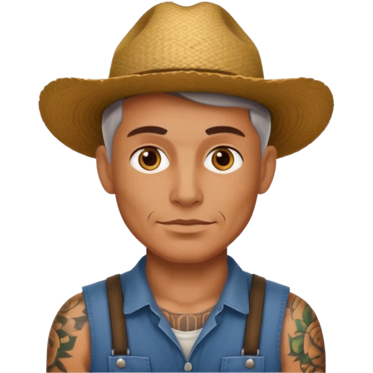 tattoed farmer emoji