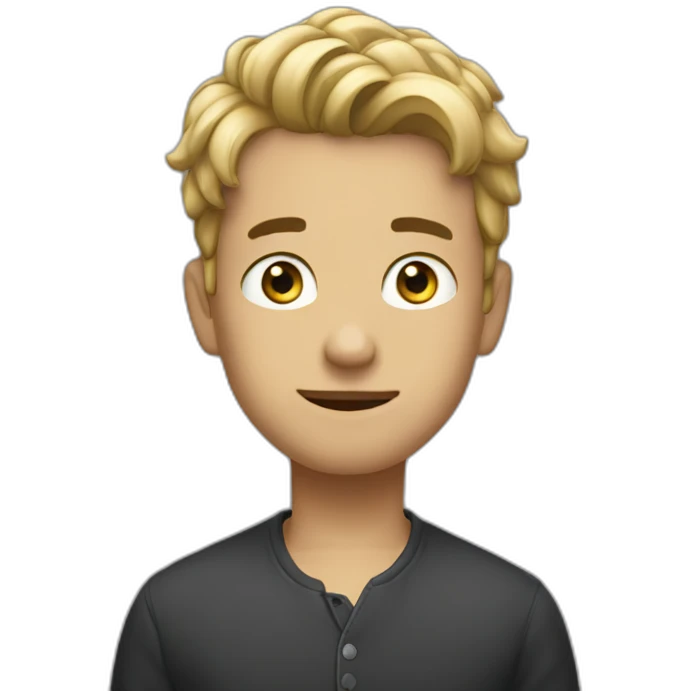 Garçon cagoulé emoji