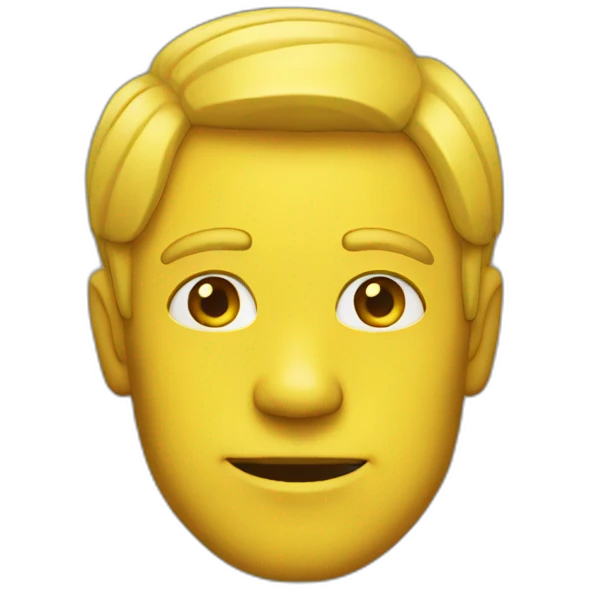 yellow man emoji