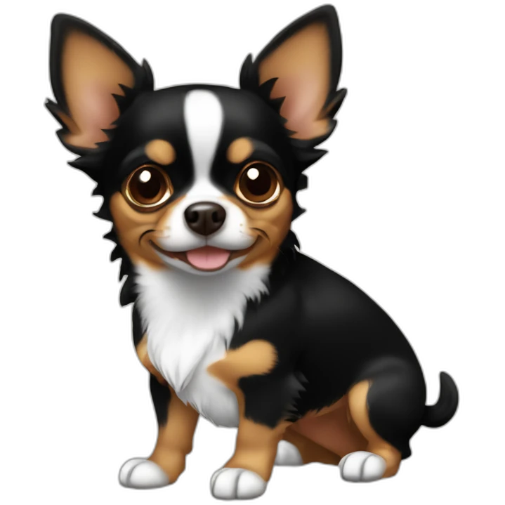 Yorkshire chihuahua black brown emoji