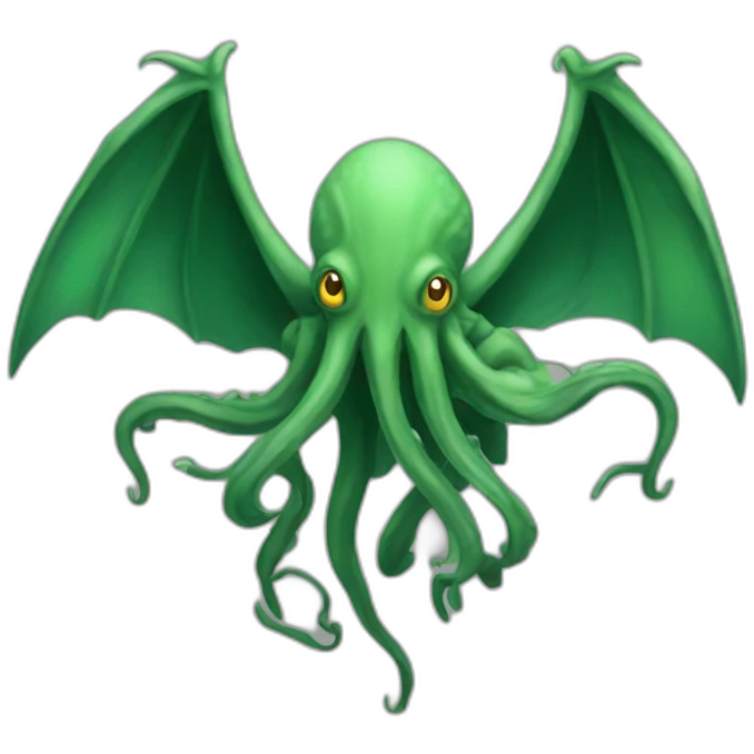 cthulhu full body flying emoji
