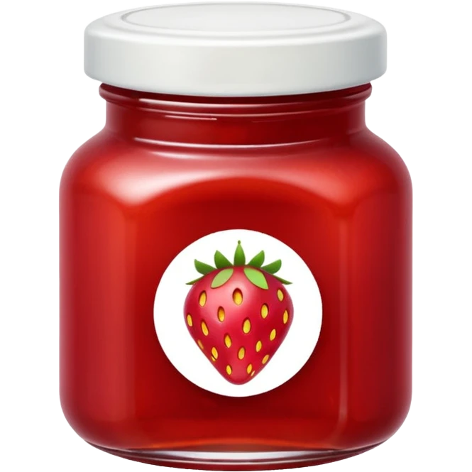 una mermelada de frutilla emoji