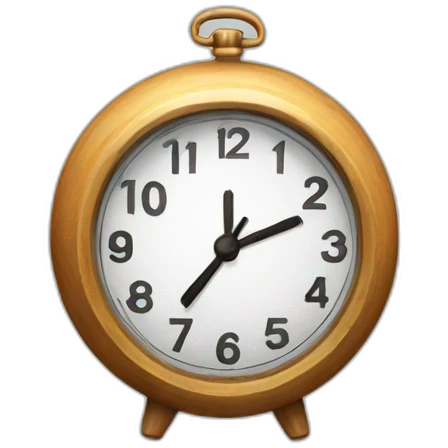 fired clock emoji