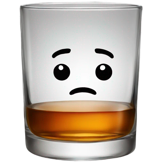 Whiskey glass emoji