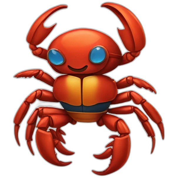 Crabe super hero emoji