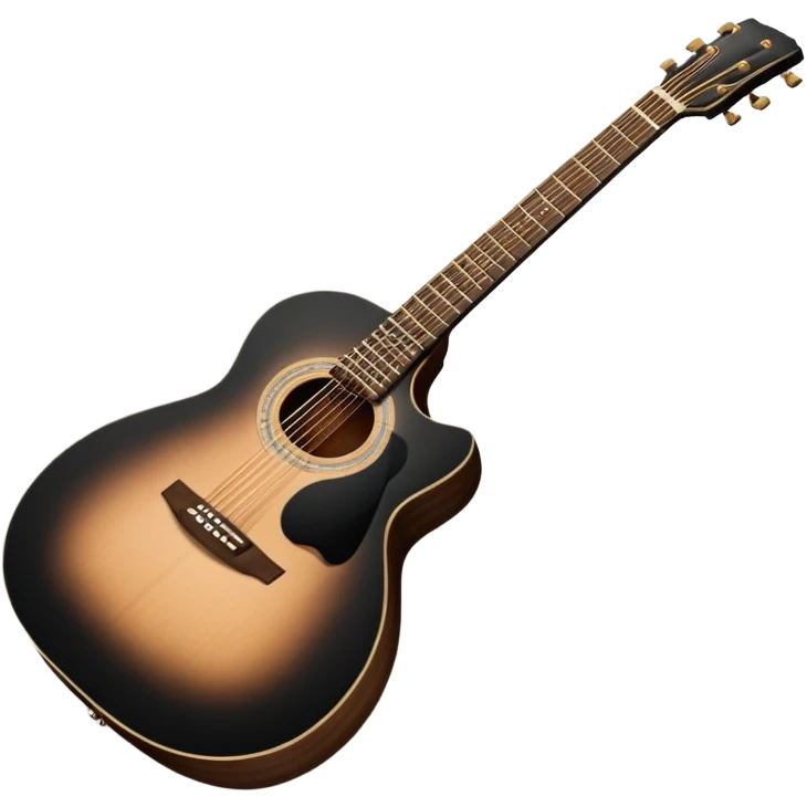 Black guitar  emoji