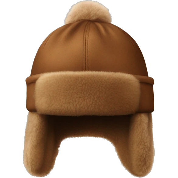 brown realistic UGG hat fur emoji