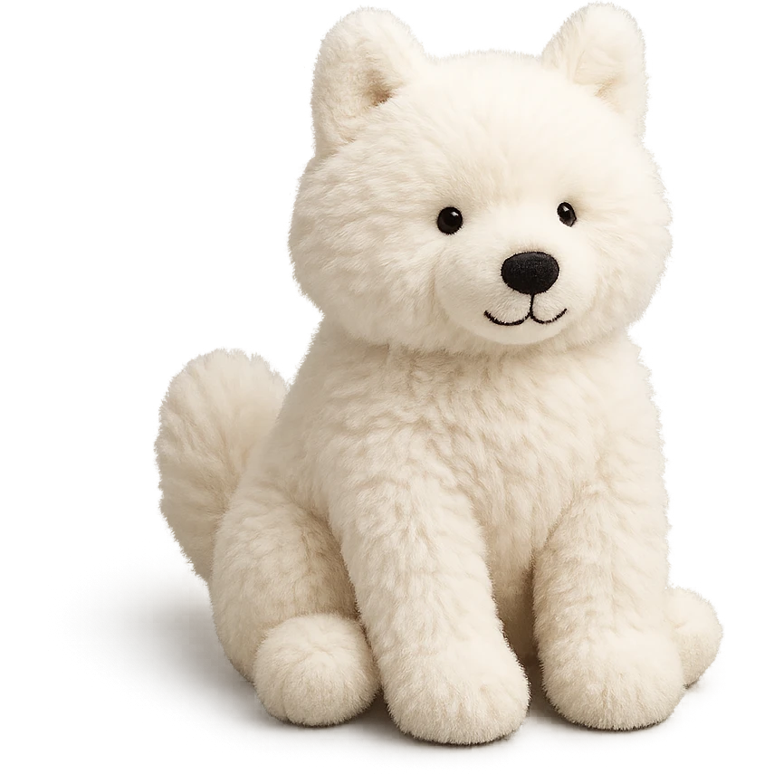 jellycat stuffed plush samoyed emoji
