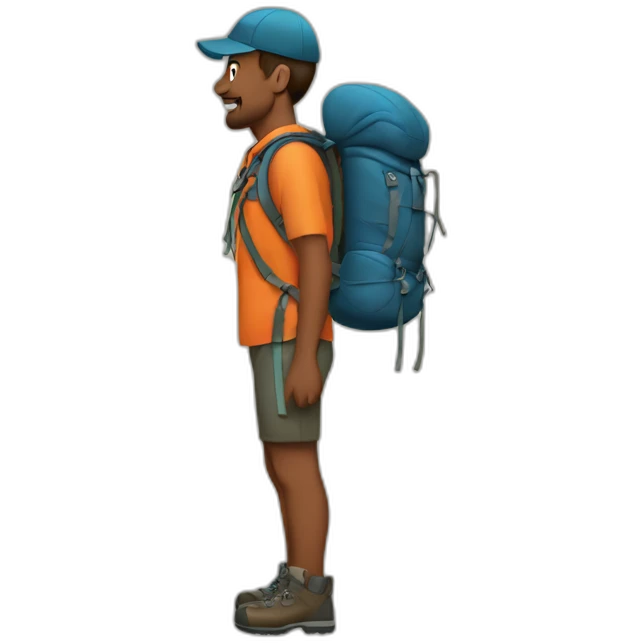 backpacking emoji
