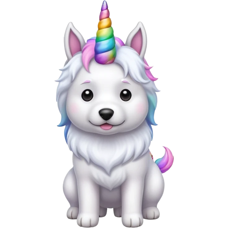 Dog with a unicorn horn  emoji