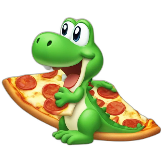 Yoshi pizza emoji