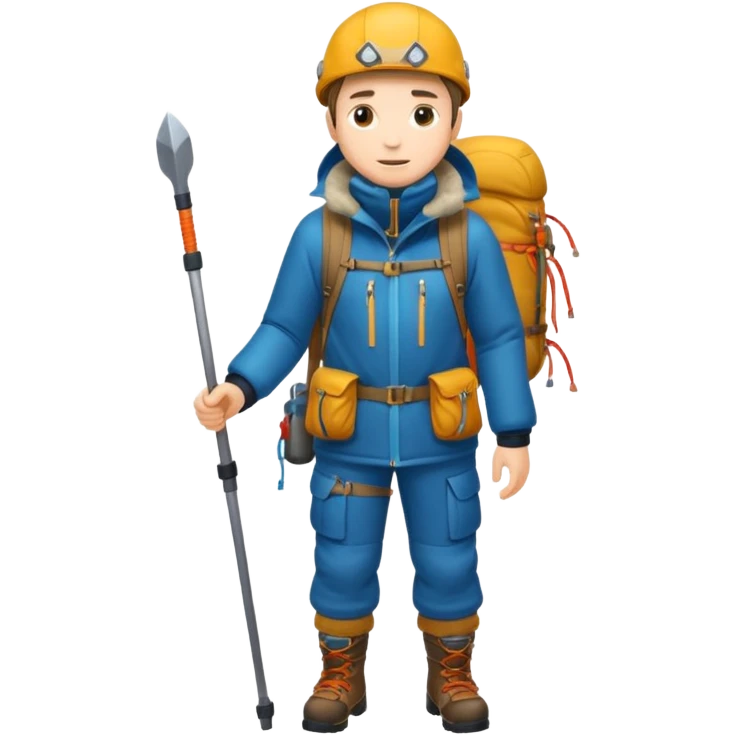 fullbody mountaineer emoji