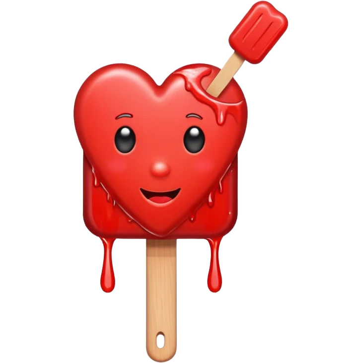 heart with summer popsicle emoji