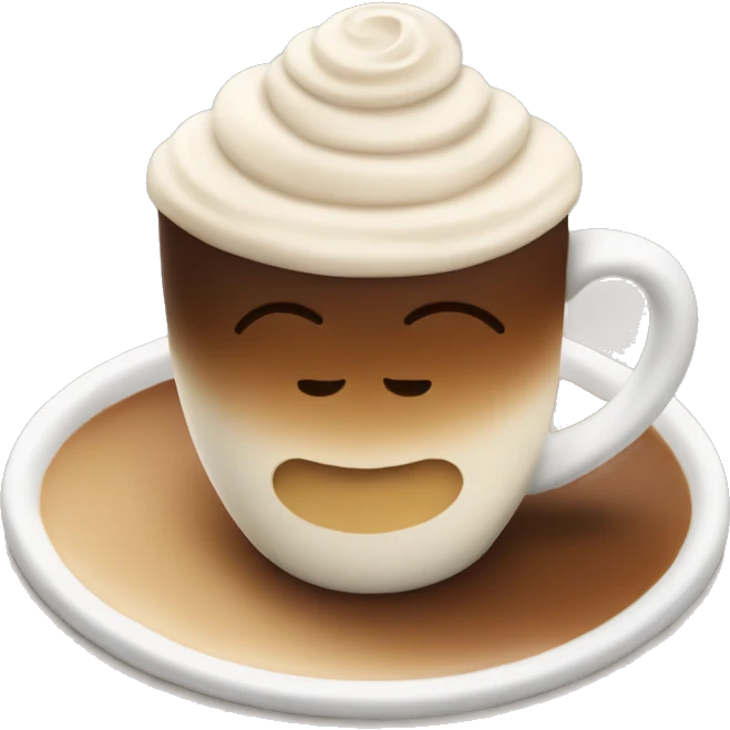 Latte with a Price of cake  emoji