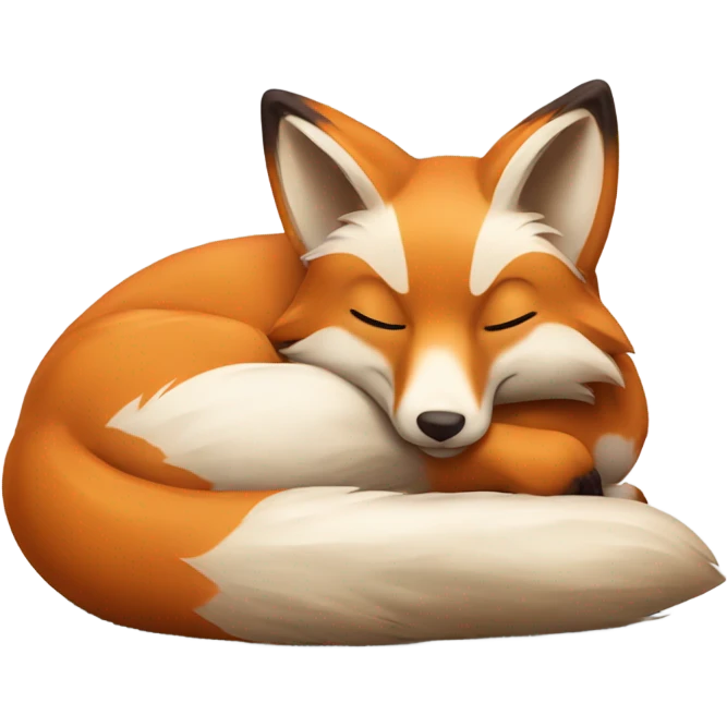 Fox chilling emoji