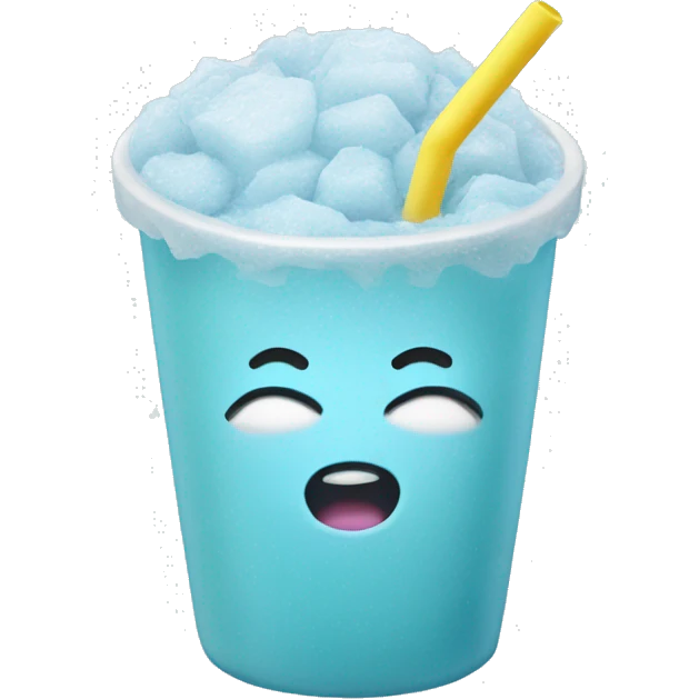 pastel blue slushie emoji