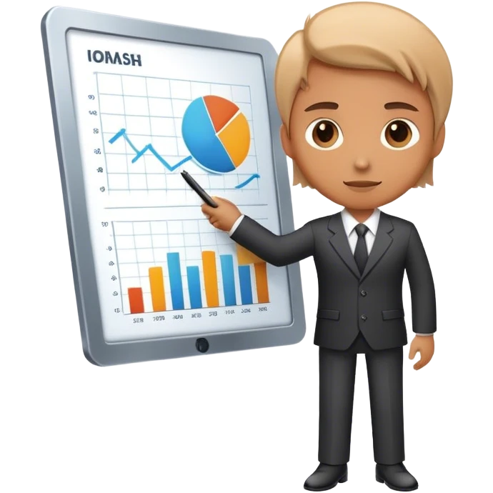 I want to create a character for a fintech application that leverages AI to predict user spending behavior, provide actionable insights to control expenses, and encourage redirecting unnecessary spending into investments.  emoji