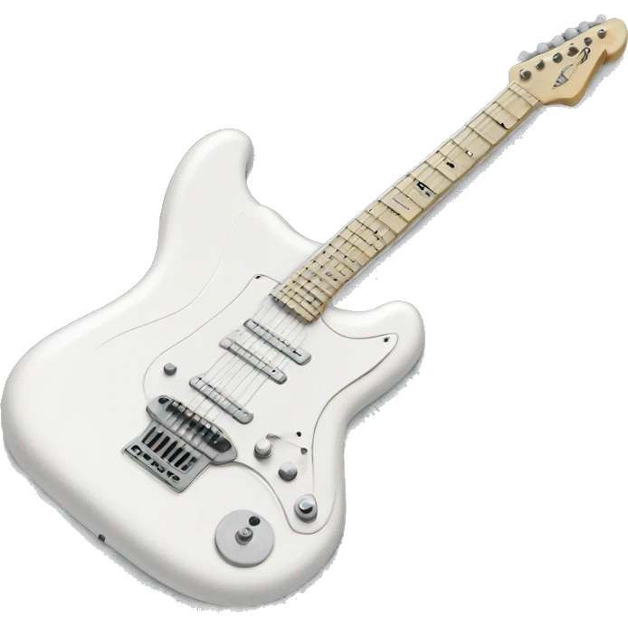 white squire electric guitar emoji