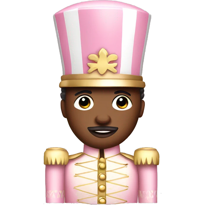 Light pink african-american nutcracker emoji