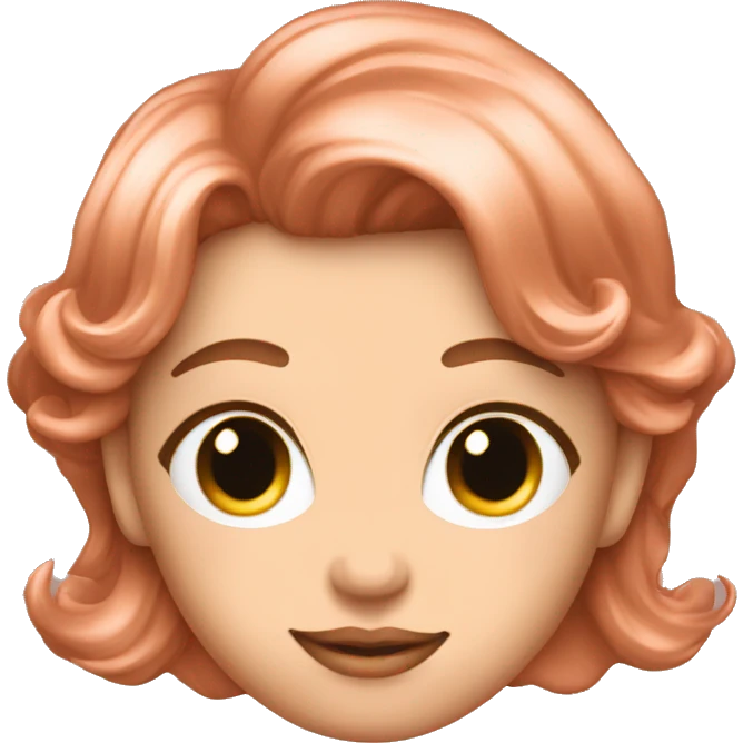 Rose gold colored hesrt emoji