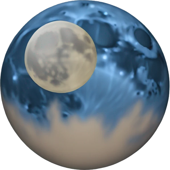 Blue moon emoji